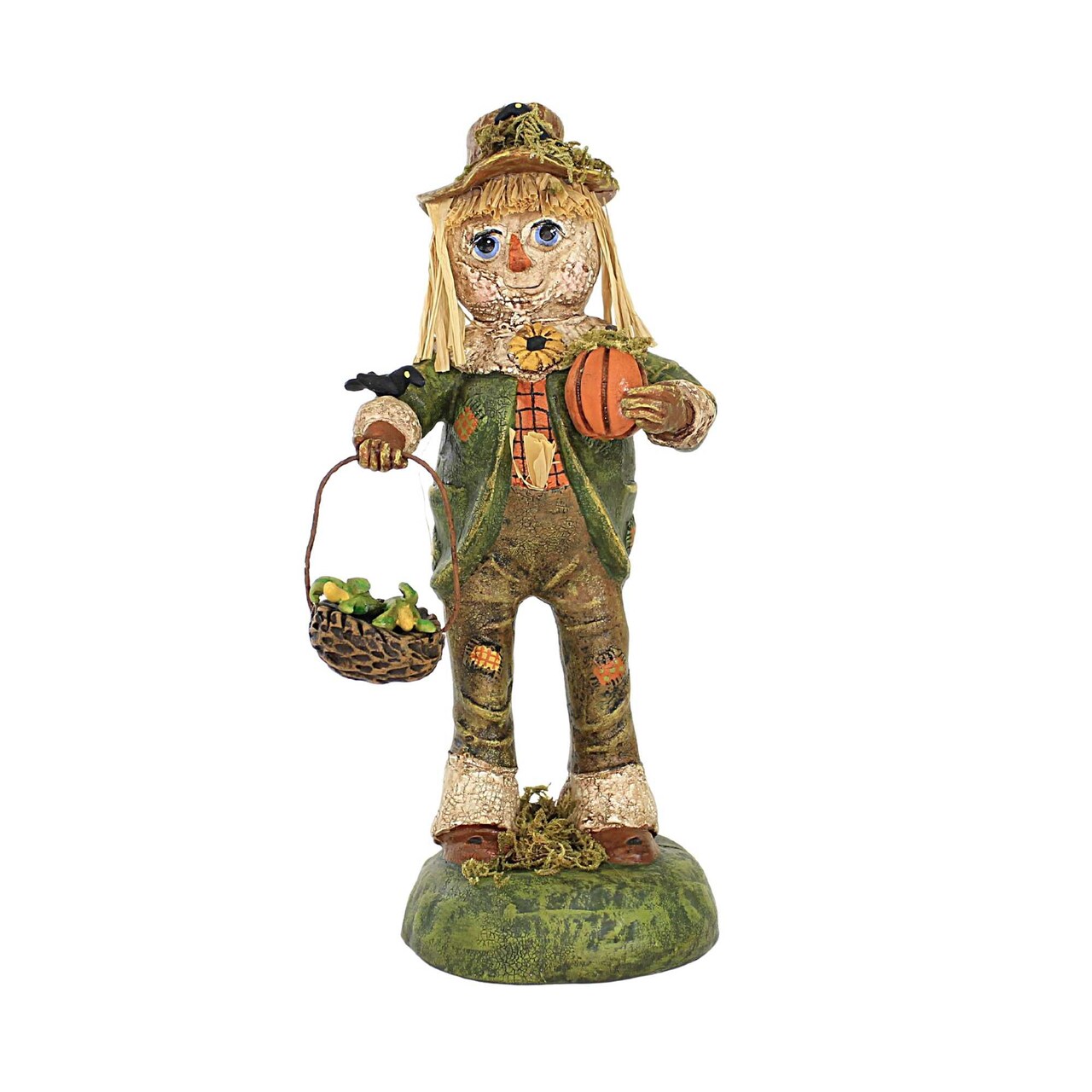 Charles Mcclenning 9.5 Inch Sage The Scarecrow Fall Figurine , Lightweight Fall Decor Fall Thanksgiving Corn Crows